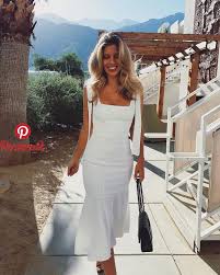 Black And White Summer Dress White Dress Summer Fashion Feminine Outfit