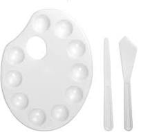 Amazon.com: HBJWOV 4Pcs Set Plastic Palette Set for Oil ...