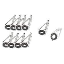 10pcs Fisherman Spinning Fishing Pole Rod Guide Tip Repair Kit 5mm Dia Eyelet Walmart Com