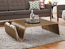 Beautiful vintage rattan & dark wood coffee table in a bentwood style. Raina Solid Bentwood Coffee Table Modern Digs