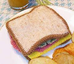 Check spelling or type a new query. Knit Sandwich Holiday Crochet Patterns Knitting Gift Crochet Food