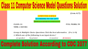 Download new bihar board class 11 syllabus 2021: Neb Class 11 Economics Model Question With Complete Solution And Marking Scheme