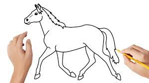 Dessiner ce cheval en suivant cette leçon de dessin. Comment Dessiner Un Cheval Youtube