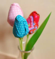 Nahen Backen Selbermachen Tutorial Fruhlingsgrusse Nahen Nahprojekte Fur Kinder Stoffblumen Tulpen Basteln