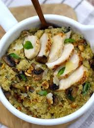 Quinoa Au Lait De Coco Poulet Et Champignons Recette Recettes De Cuisine Recette Recette De Plat