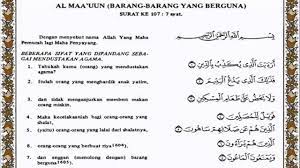 Surat al fiil menceritakan tentang pasukan gajah dari negeri yaman yang di pimpin oleh arahah yang ingin menghancurkan ka'bah di kota mekah. Latar Belakang Surah Al Maun