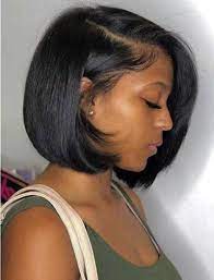 Short hairstyles help black girls deal with their unruly and curly hair. 44 Lovely Natural Bob Hairstyles For Black Women 17 Thick Hair Styles Hair Styles Short Bob Hairstyles