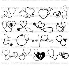 Stethoscope Svg Stethoscope Vector Stethoscope Silhouette Stethoscope Digital Clipart For Design Or More Files Medical Tattoo Nurse Tattoo Bestie Tattoo