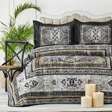 Kapitone yatak örtüsü seti tek kişilik hook siyah (çarşafsiz). Karaca Home Rubi Siyah Cift Kisilik Yatak Ortusu Set Karaca Home