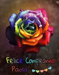 Buon Compleanno Paola Sfondi Floreali Arcobaleno Sfondi Multicolore