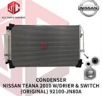 CONDENSER NISSAN TEANA 2010-2015 W/DRIER & SWITCH (ORIGINAL ...