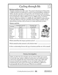 Our free science worksheets currently cover kindergarten through grade 2 science topics in the life sciences, earth sciences and physical sciences. Life Cycles 2 5th Grade Science Worksheet Greatschools