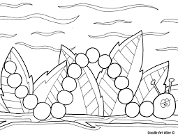 When it gets too hot to play outside, these summer printables of beaches, fish, flowers, and more will keep kids entertained. Spring Coloring Pages Doodle Art Alley