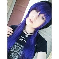 Cause if you never love, you can never hate. Emo Girl Scene Hair Emo Hair Scene Girl Scene Hairstyles Scene Queen Raver Blue And Purple Hair Blue Scene Hair Purple Scene Hair Amantha Son Purple Hair Blue Hair