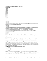 Following are the easy steps to balance the equation: Chapter 4 Review Pages 262 267