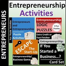 Entrepreneurship Activities For Individuals And Small Groups 1 Escape The Start Up Entrepreneurship Lesson Plans Entrepreneurship Lesson Entrepreneur Lessons