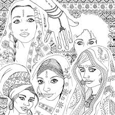 ◊ one single inapp unlocks all pictures in the app. Coloring Book For Adults Indian African Fashion Portraits Etsy