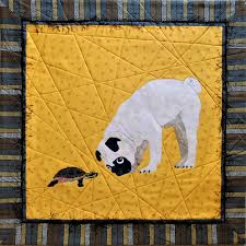 Close Encounter Cute Pug Puppies Cute Pugs Turtle Painting