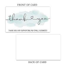 The visa virtual gift card can be redeemed at every internet, mail order, and telephone merchant everywhere visa debit cards are accepted in the us. Customer Thank You For Your Order Cards 50 Teal Watercolor Thank You For Supporting My Small Business Cards Small Online Business Package Insert Business Cards Cards Card Stock Urbytus Com