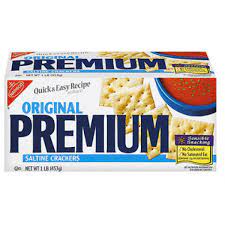 Some familiar brand names of saltine crackers in the united states are nabisco's premium and keebler's zesta. 152 Saltines But Not Oyster Crackers Things That Are Rectangles