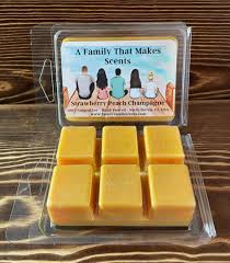 Strawberry Peach Champagne Wax Melts Highly Scented 100 % Natural Soy  Eco-friendly Hand-poured Scented Wax Tarts Soy Wax Melts. - Etsy Sweden