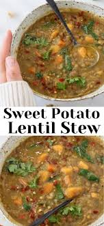 Sweet Potato Lentil Stew Recipe Veggie Society Recipe Lentil Stew Recipes Sweet Potato Lentil Recipes