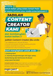 Tb agung maju jaya salah satu toko material bahan bangunan yang terletak di ruko cirebon gateway diamond plumbon depan rumah sakit mitra plumbon. Lowongan Kerja Content Creator Complete Selular Entertainment Marketing Gerak