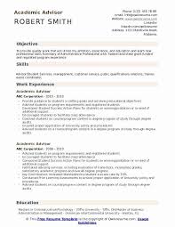 Academic Advisor Resume Objective Elegant Academic Advisor Resume Samples In 2020 Resume Objective Resume No Experience Cover Letter Template