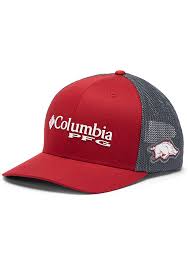 Columbia Arkansas Razorbacks Clg Pfg Mesh Adjustable Hat Red In 2021 Arkansas Razorbacks Adjustable Hat Razorbacks