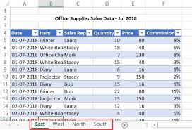 Our table example is very simple, we will combine revenue, expenses and profit. Combine Data From Multiple Worksheets Into A Single Worksheet In Excel