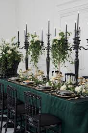 Black And Emerald Green Wedding Dress Luxe Emerald Wedding Inspiration Toronto On Knotsvilla Wedding Ideas Canada Wedding Blog Green Wedding Decorations Emerald Green Weddings Green Wedding Centerpieces