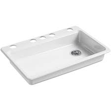 We did not find results for: Kohler Riverby Undermount Cast Iron 33 In 5 Hole Single Basin Kitchen Sink In White K 8689 5u 0 The Home Depot