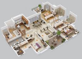20 denah rumah minimalis tiga. Denah Rumah Minimalis 3 Kamar Tidur 3d Rumahminimalisan Info