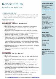 Name surname address mobile no/email. Sales Assistant Resume Samples Qwikresume
