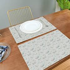 The garden table is the first element to focus on, because alone it can improve the quality of life in a home. Amazon Com Jacksome Garden Mist Placemats Set Of 4 Heat Resistant Placemats For Dining Table Stain Resistant Table Mats Placemat Home Kitchen