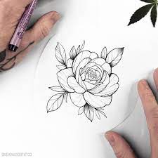 New Flash Taken Simple Rose Do You Like Larger Or Smaller More Simple Flash Designs Simple Rose Tattoo Rose Tattoo Design Simple Tattoos