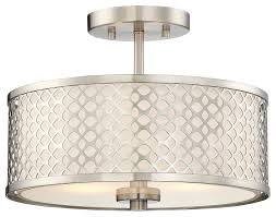 2-Light Semi-Flush Mount