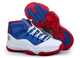 Jordan 11s Red Black White Air Jordan 11 Captain America Blue White Red Captain America Jordans Nike Jordan 11 Air Jordans