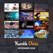 The humble monthly bundle is on the way out, and will soon be replaced by a new service called humble choice, which will be more expensive to the company hasn't said how big the selection of games you'll pick from will be. Humble Choice November 2020 Indie Game Bundles