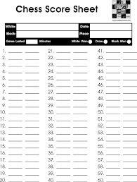 This score card was originally optimized for the specific version of hand and foot card game that i play with my wife and friends. Chess Score Sheet Template Free Download Speedy Template