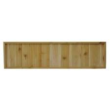 45 75 In X 12 In Western Red Cedar Solid Pattern Framed Lattice Fence Panel 2 Pack 45 75 Solid At The Home Depot Mobile