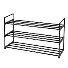 Maybe you would like to learn more about one of these? Songmics 3 Tier Rack Metal Tower Shelf Storage Organizer Cabinet Hold Up To 15 Pairs Shoes 36 1 X 11 5 X 20 9 Inches Black Ulsa13bk Buy Online In Qatar At Qatar Desertcart Com Productid 78429865