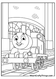 Coloring pages with free pictures of trains collected a variety of means of transportation of passengers and cargo. Printable Thomas The Train Coloring Pages Updated 2021