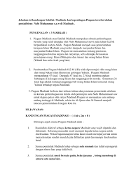 Kedudukan & keselamatan terjamin selagi patuh piagam madinah. Isi Kandungan Sahifah Madinah Dan Kepentingannya