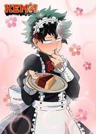 Todoroki in a maid outfit. My Deku Maid By Kemm01 On Deviantart