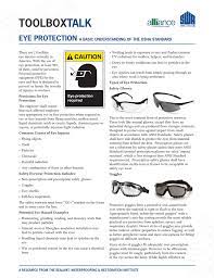 Eye Protection Swr Institute