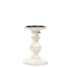 This pillar candle holder has a silver chrome bottom with hammered detailing that gives it the appearance of bark on a tree add some rustic charm to your home decor with this pillar candle holder made with distressed wood. Hosley White Led Wooden Pillar Candle Holder Country Style 7 Inch High Ideal Gift For We Wooden Pillar Candle Holders Wood Pillar Candle Holders Candle Holders
