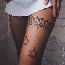 Charmed Strumpfband Von Anastasiya Pakhanova Anastasiya Charmed Pakhanova Strumpfband Thigh Tattoos Women Wrap Around Tattoo Thigh Tattoo