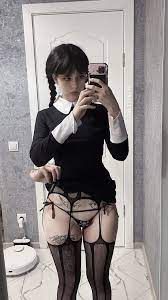 Леся Кусь :: эро косплей :: cosplay :: suisaiuwu :: Wednesday Addams ::  Семейка Аддамс - JoyReactor