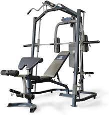 Marcy Home Gym Smith Machine With Multi Press Weight Bench Black One Size Amazon Co Uk Sports Outdoors In 2020 At Home Gym Home Gym Set Marcy Home Gym